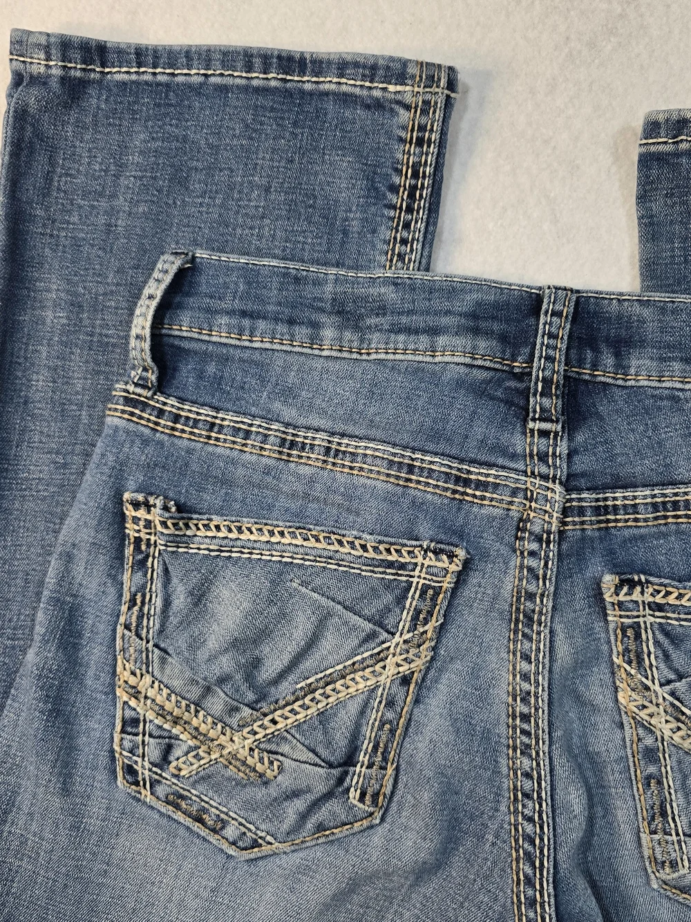 BKE Men’s Faded Blue Bootleg Jeans‎ Size 30XL